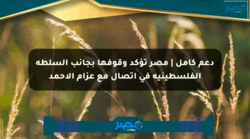 دعم كامل | مصر تؤكد وقوفها بجانب السلطة الفلسطينية في اتصال مع عزام الأحمد